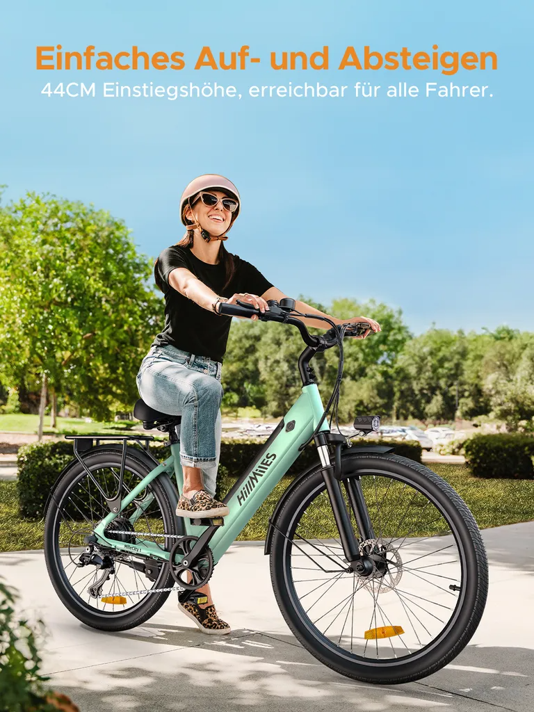 HillMiles MileCity1 E-Bike — 250W | 36V 13Ah | 80–100km | Shimano 7-Gang | 25 km/h