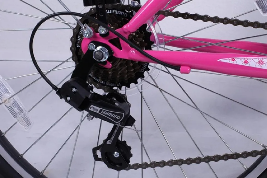 24 Zoll Kinderfahrrad Rosa 630 — 21-Gang Shimano | Beleuchtung | 130–145 cm