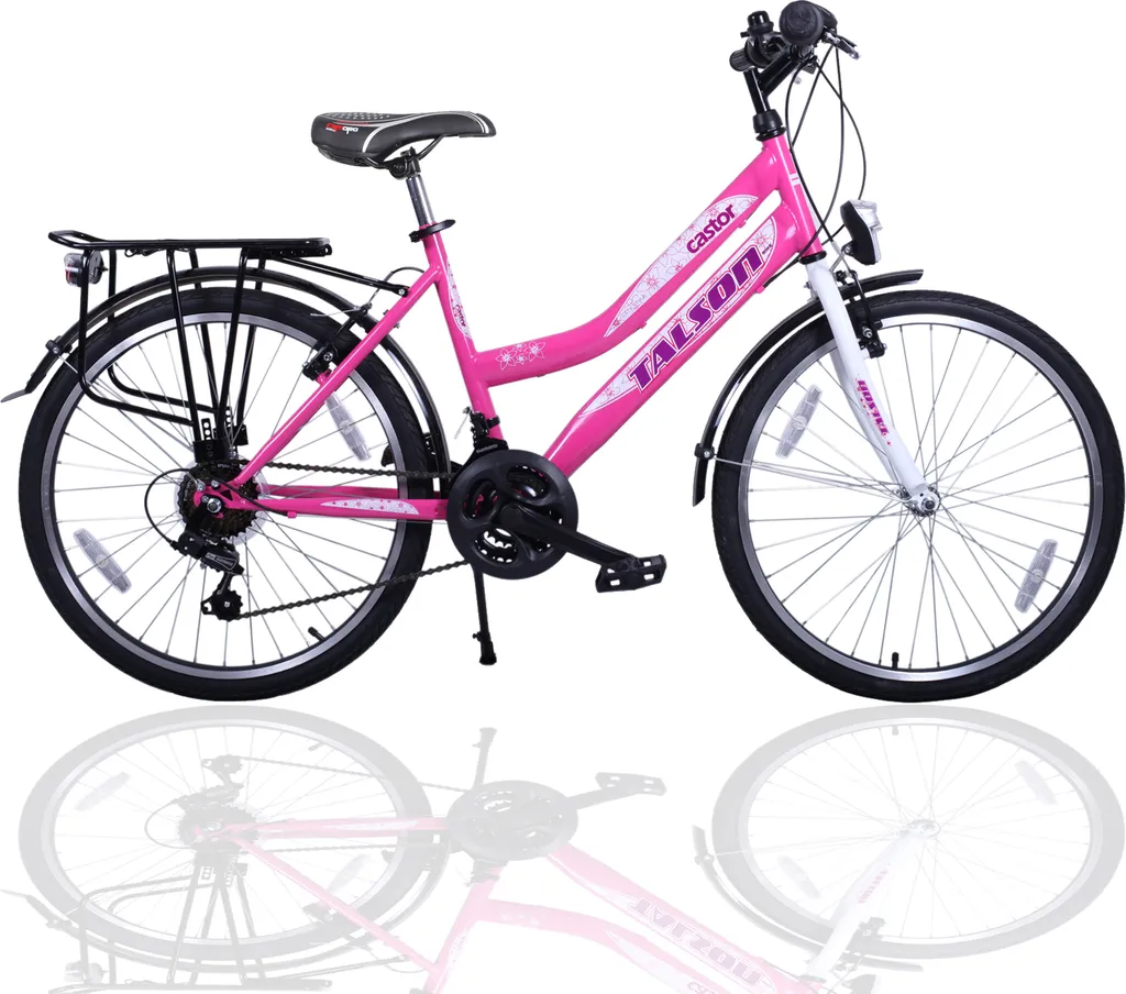 24 Zoll Kinderfahrrad Rosa 630 — 21-Gang Shimano | Beleuchtung | 130–145 cm