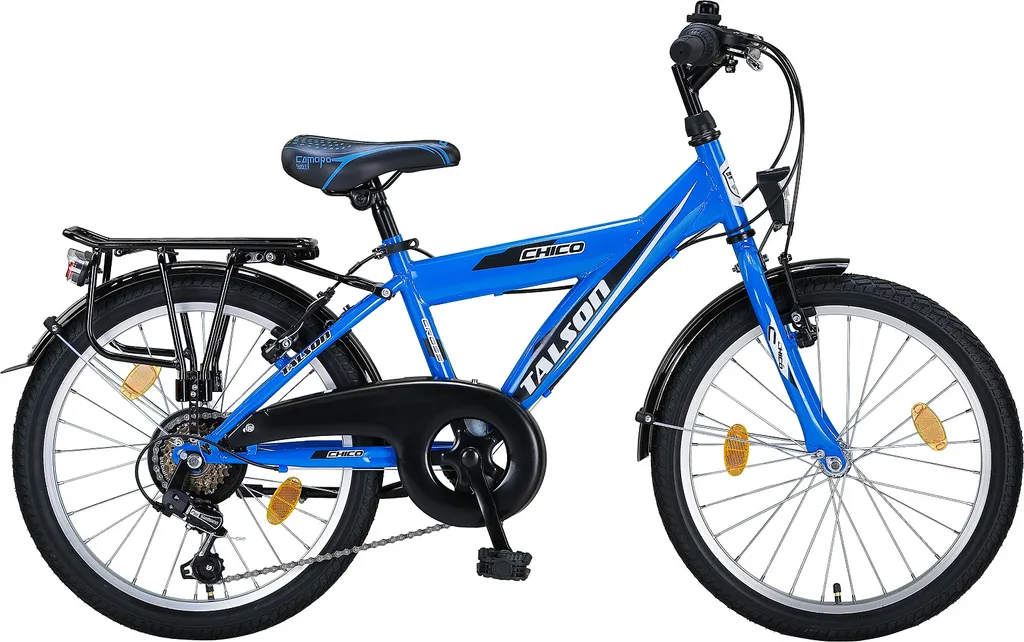 TMX Kinderfahrrad 20" — 6-Gang Shimano | Beleuchtung | Blau-Schwarz