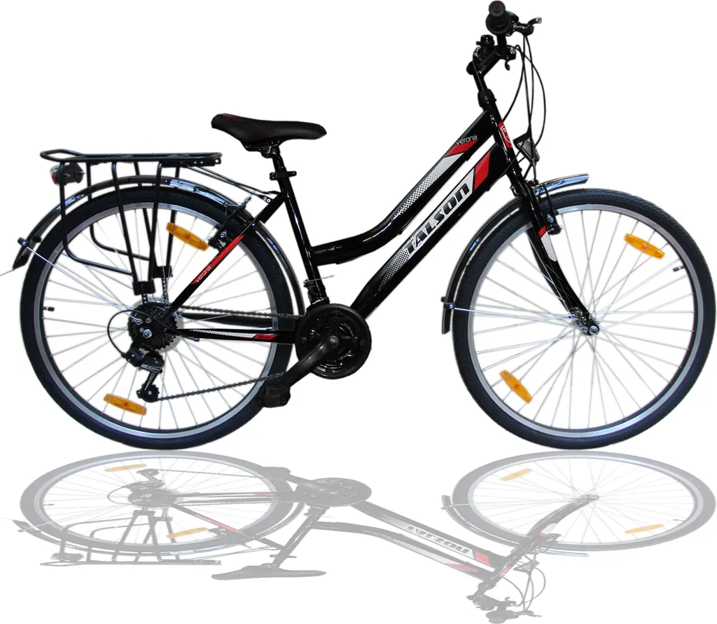 Talson City-Bike 26" — 21-Gang Shimano | Gepäckträger | Beleuchtung