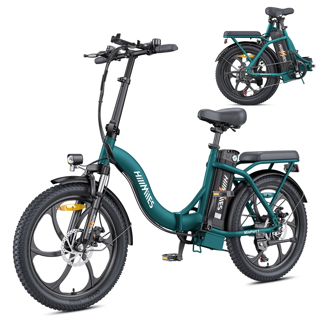 HillMiles MilePort 1 — Klapprad E-Bike 250W | 36V 13Ah | Shimano 7-Gang